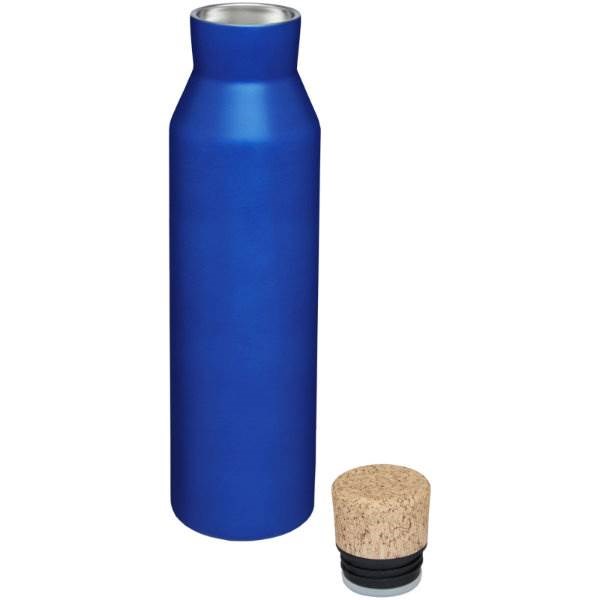 Obrázky: Modrá medená vákuom izolovaná fľaša 590 ml, Obrázok 2