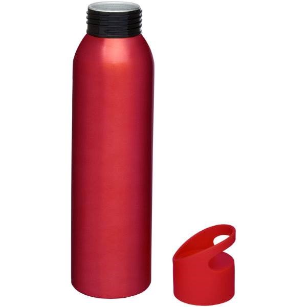 Obrázky: Červená hliníková športová fľaša 650ml, Obrázok 2