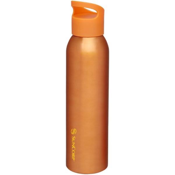 Obrázky: Oranžová hliníková športová fľaša 650ml, Obrázok 5
