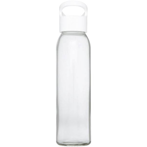 Obrázky: Sklenená športová fľaša 500ml, biela, Obrázok 4