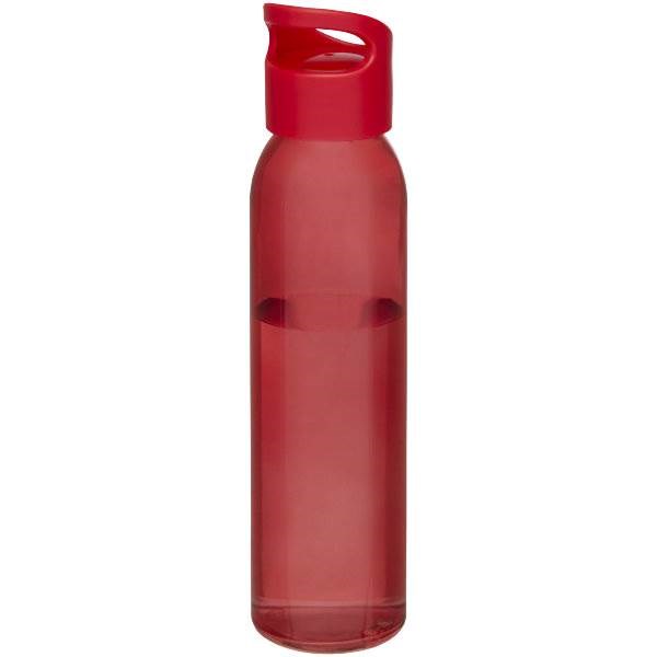 Obrázky: Sklenená športová fľaša 500ml, červená
