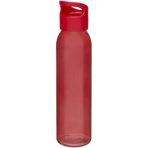 Obrázky: Sklenená športová fľaša 500ml, červená, Obrázok 3