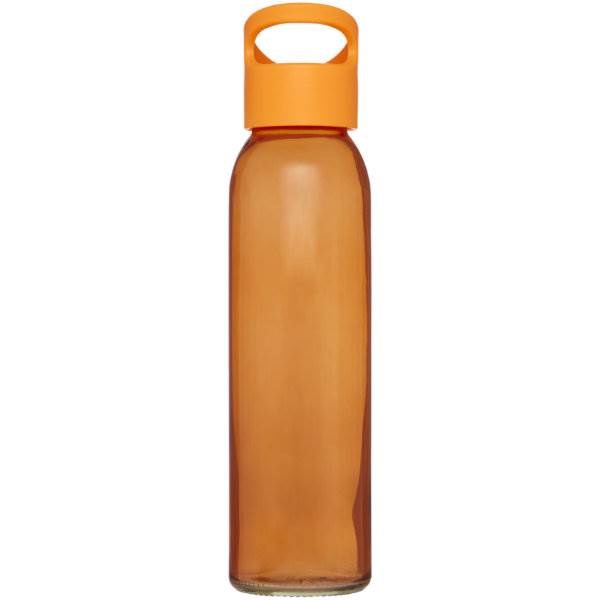 Obrázky: Sklenená športová fľaša 500ml, oranžová, Obrázok 4