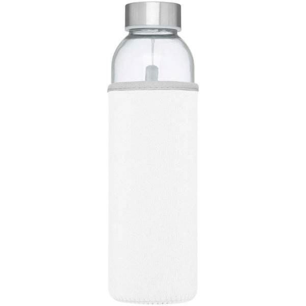 Obrázky: Biela sklenená športová fľaša, 500ml, Obrázok 3
