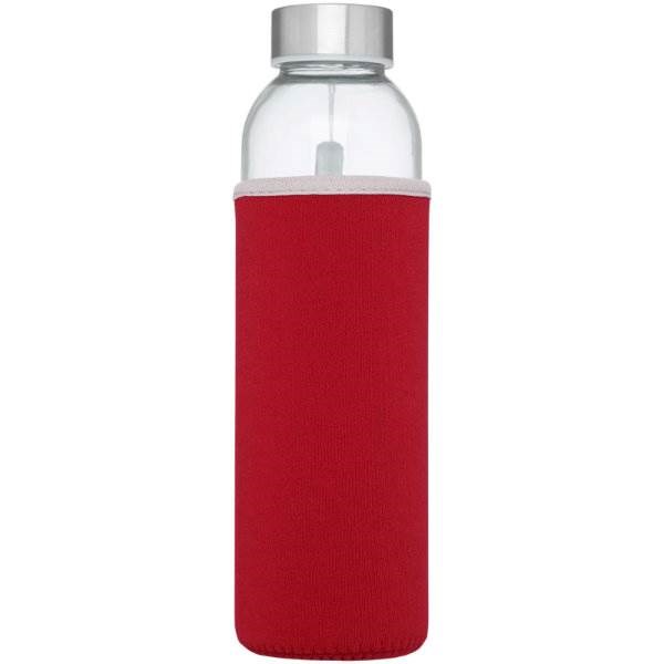 Obrázky: Červená sklenená športová fľaša, 500ml, Obrázok 3