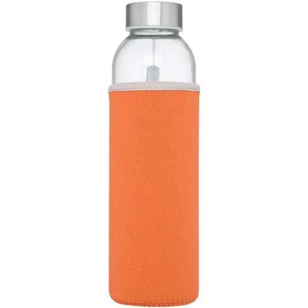 Obrázky: Oranžová sklenená športová fľaša, 500ml, Obrázok 3