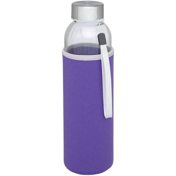 Obrázky: Purpurová sklenená športová fľaša, 500ml