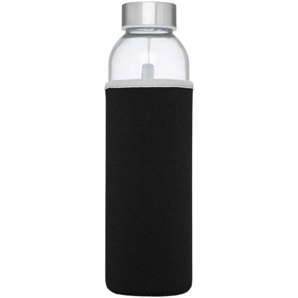 Obrázky: Čierna sklenená športová fľaša, 500ml, Obrázok 3