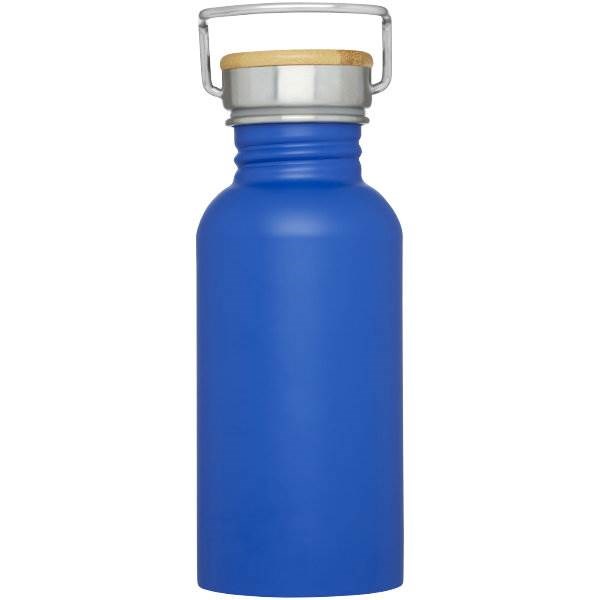 Obrázky: Nerezová športová fľaša 550ml, modrá, Obrázok 3