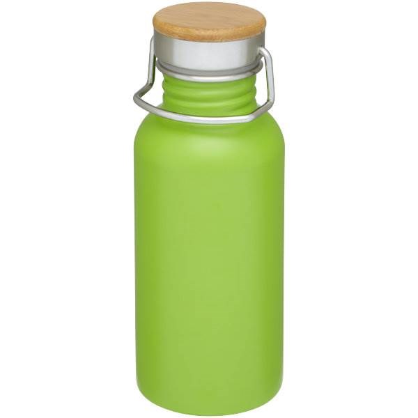 Obrázky: Nerezová športová fľaša 550ml, limetková zelená