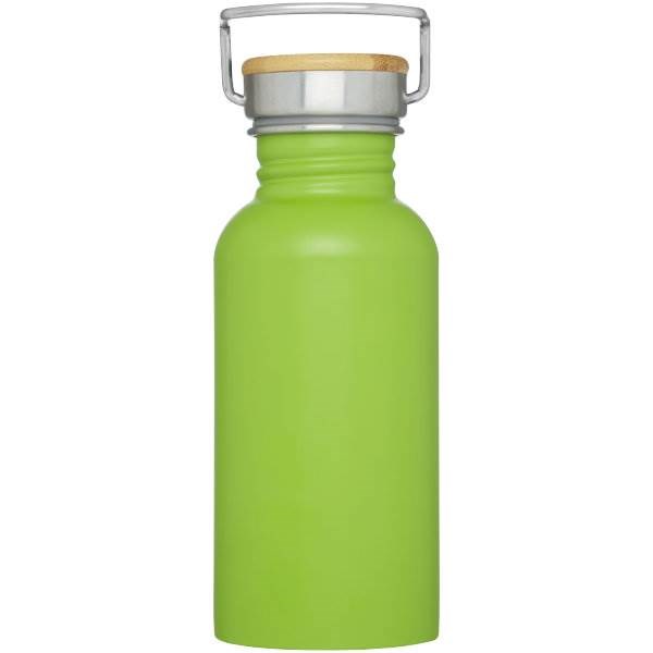Obrázky: Nerezová športová fľaša 550ml, limetková zelená, Obrázok 3