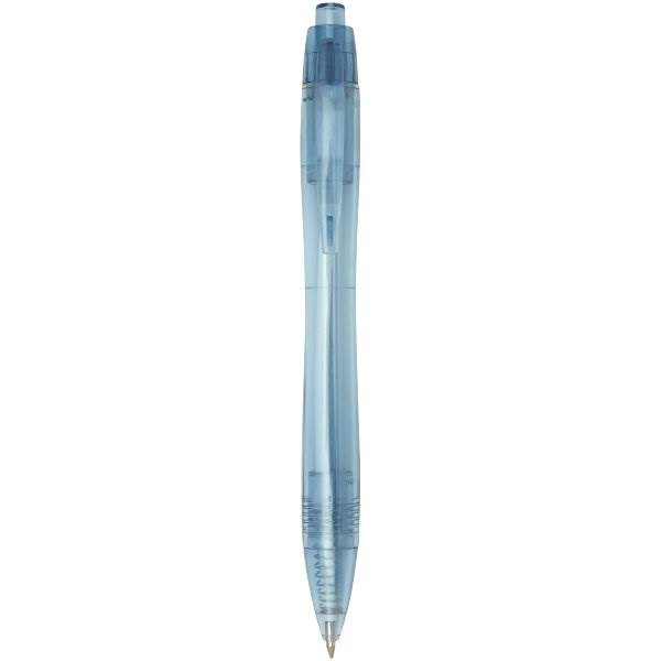 Obrázky: Transparentné modré RPET guličkové pero, ČN, Obrázok 3