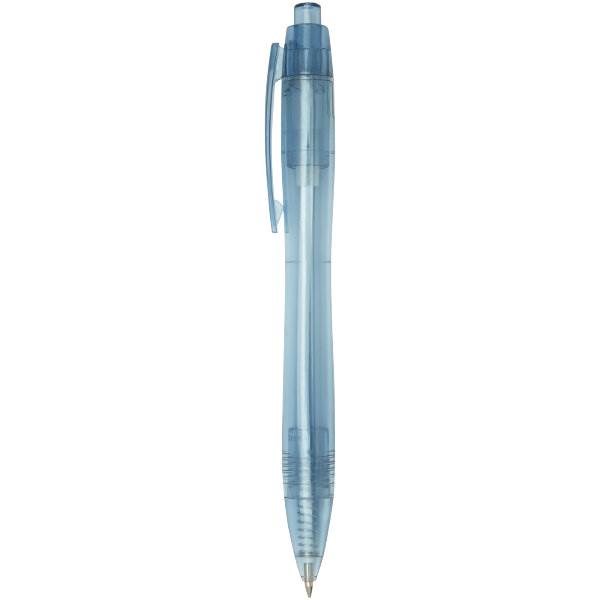 Obrázky: Transparentné modré RPET guličkové pero, ČN, Obrázok 4