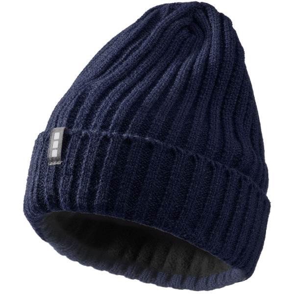 Obrázky: Tmavomodrá zimná pletená čiapka ELEVATE, Obrázok 2