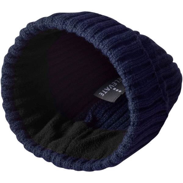 Obrázky: Tmavomodrá zimná pletená čiapka ELEVATE, Obrázok 4
