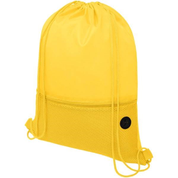 Obrázky: Žltý ruksak, 1 vrecko na zips, otvor slúchadlá