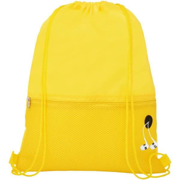 Obrázky: Žltý ruksak, 1 vrecko na zips, otvor slúchadlá, Obrázok 3