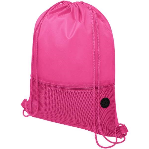 Obrázky: Ružový ruksak, 1 vrecko na zips, otvor slúchadlá