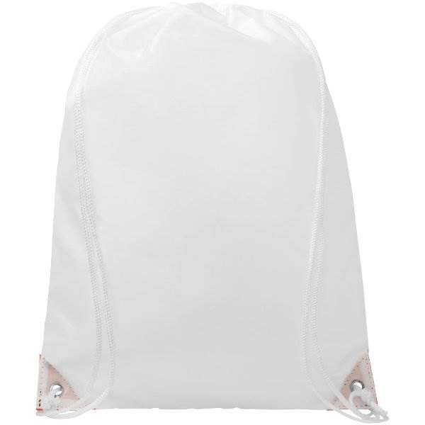 Obrázky: Biely ruksak s oranžovými rohmi, Obrázok 2