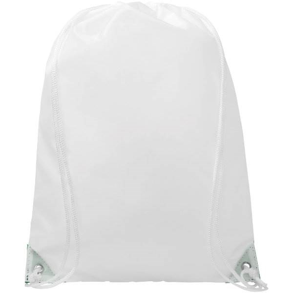 Obrázky: Biely ruksak so zelenými rohmi, Obrázok 2