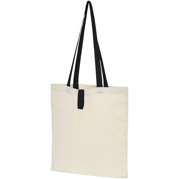 Obrázky: Prírodná nákupná taška, čierne rukoväte, BA 100g