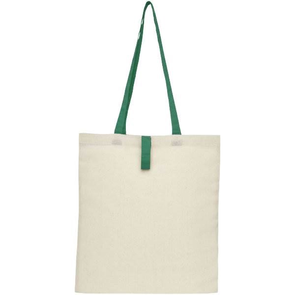 Obrázky: Prírodná nákupná taška, zelené rukoväte, BA 100g, Obrázok 6