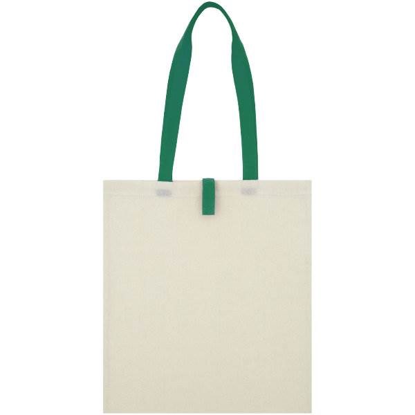 Obrázky: Prírodná nákupná taška, zelené rukoväte, BA 100g, Obrázok 7