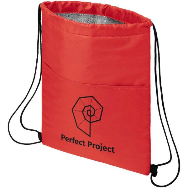 Obrázky: Červená chladiaca taška/ruksak na 12 plechoviek, Obrázok 5