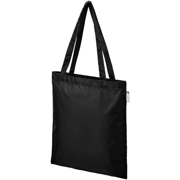 Obrázky: Nákupná taška z RPET, čierna