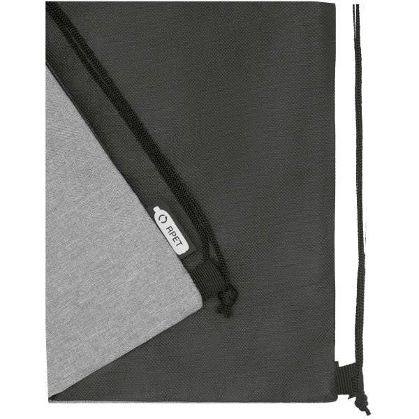 Obrázky: Šedo/čierny melanž ruksak, vrecko na zips, z RPET, Obrázok 3