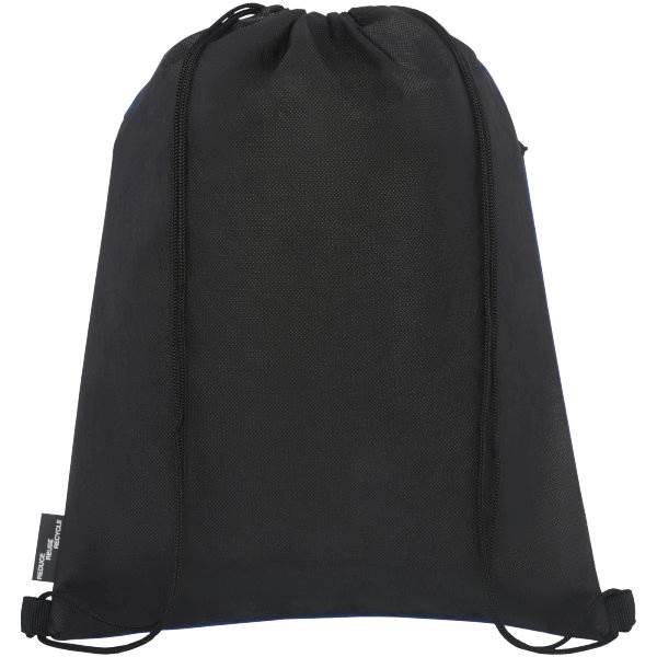Obrázky: Tm.modrý/čierny melanž ruksak,vrecko na zips, RPET, Obrázok 2
