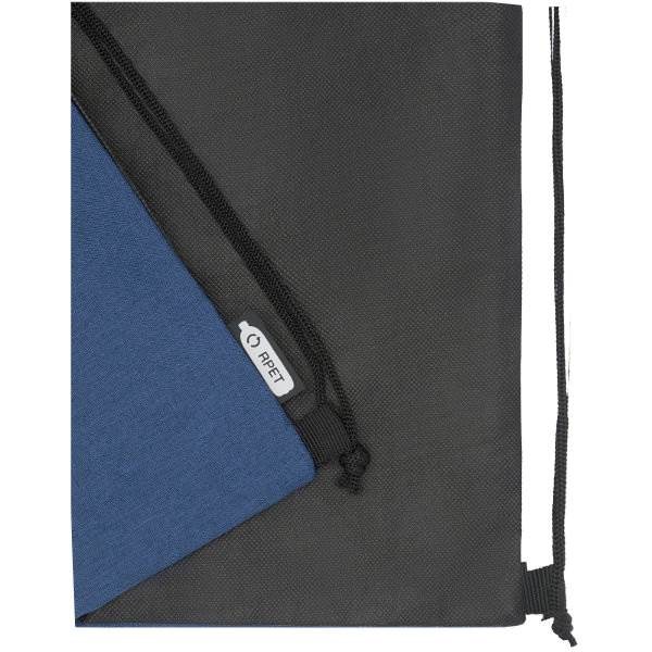 Obrázky: Tm.modrý/čierny melanž ruksak,vrecko na zips, RPET, Obrázok 3