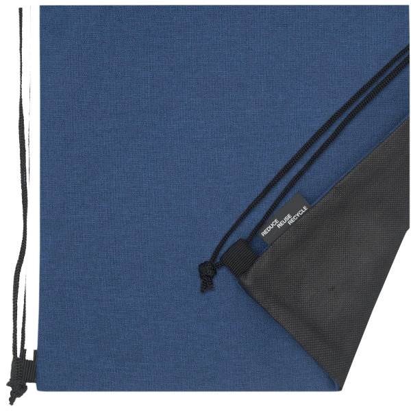 Obrázky: Tm.modrý/čierny melanž ruksak,vrecko na zips, RPET, Obrázok 4