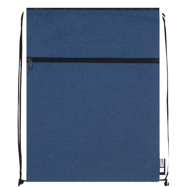 Obrázky: Tm.modrý/čierny melanž ruksak,vrecko na zips, RPET, Obrázok 6