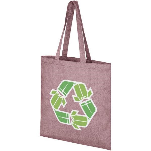 Obrázky: Fialová nákupná taška, z recykl. BA a PES 210 g, Obrázok 3
