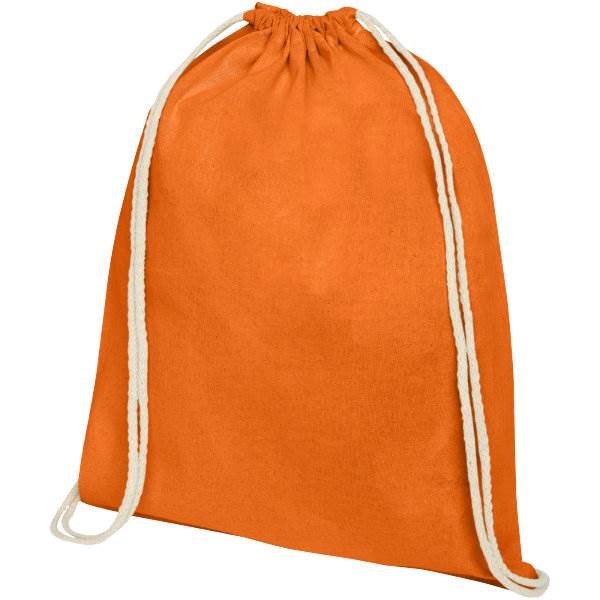 Obrázky: Oranžový ruksak z bavlny 140 g/m²