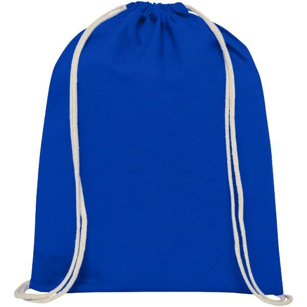 Obrázky: Stredne modrý ruksak z bavlny 140 g/m², Obrázok 2