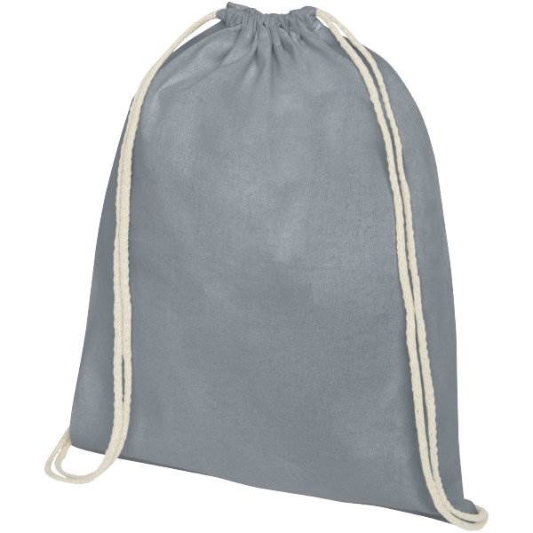 Obrázky: Šedý ruksak z bavlny 140 g/m²