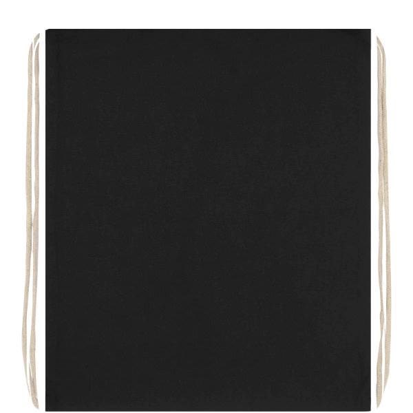 Obrázky: Čierny ruksak z bavlny 140 g/m², Obrázok 3