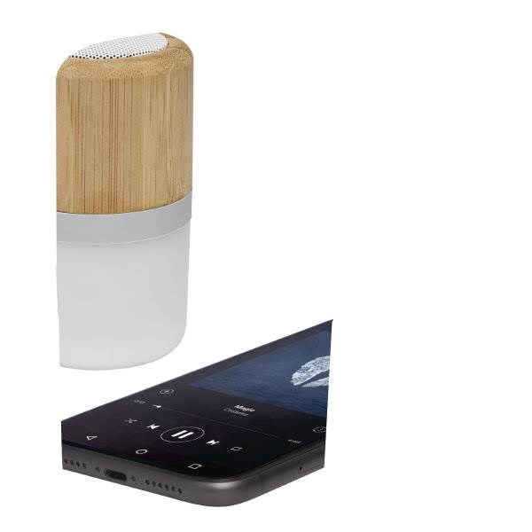 Obrázky: Bambusový Bluetooth reproduktor so svetlom, Obrázok 4