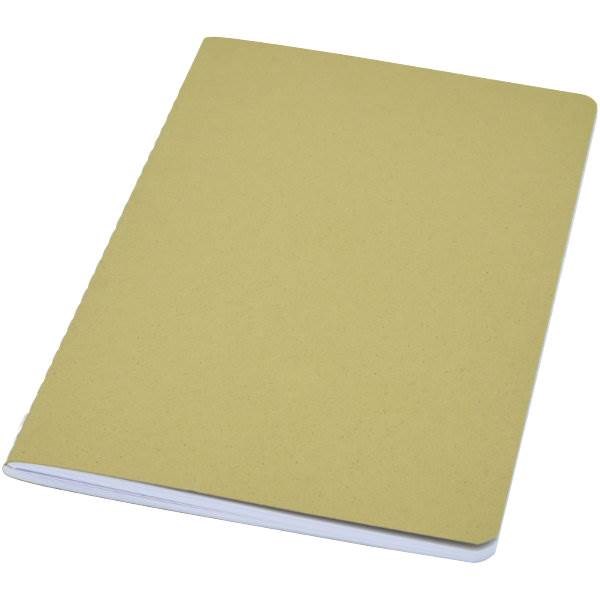 Obrázky: Poznámkový blok s obálkou z crush papieru, olivová, Obrázok 6