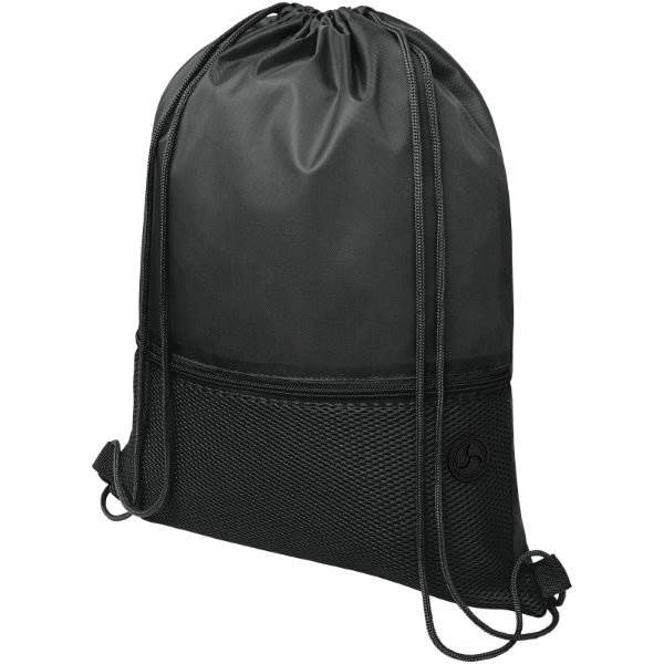 Obrázky: čierny ruksak, 1 vrecko na zips, otvor slúchadlá, Obrázok 9