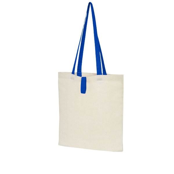 Obrázky: Prírodná nákupná taška, modré rukoväte, BA 100g, Obrázok 12