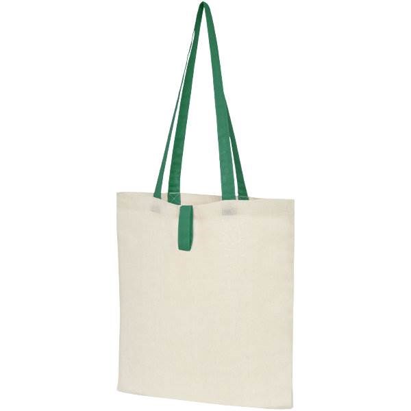 Obrázky: Prírodná nákupná taška, zelené rukoväte, BA 100g, Obrázok 9