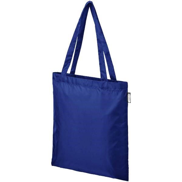 Obrázky: Nákupná taška z RPET, stredná modrá, Obrázok 9