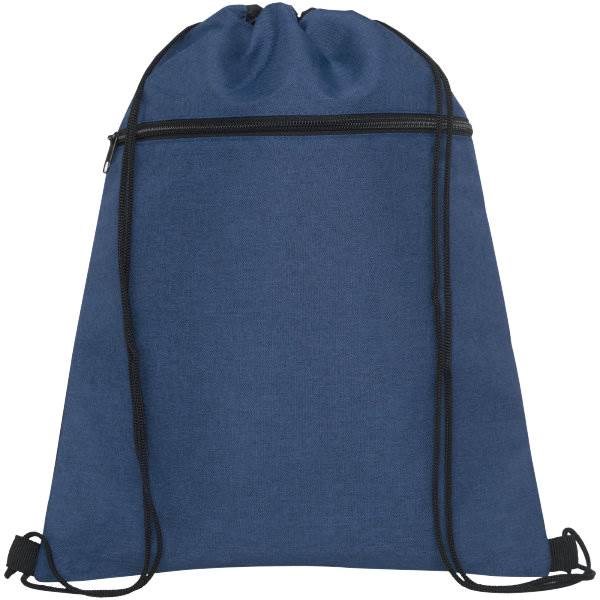 Obrázky: Nám. modrý/čierny melanž ruksak s vreckom na zips, Obrázok 8