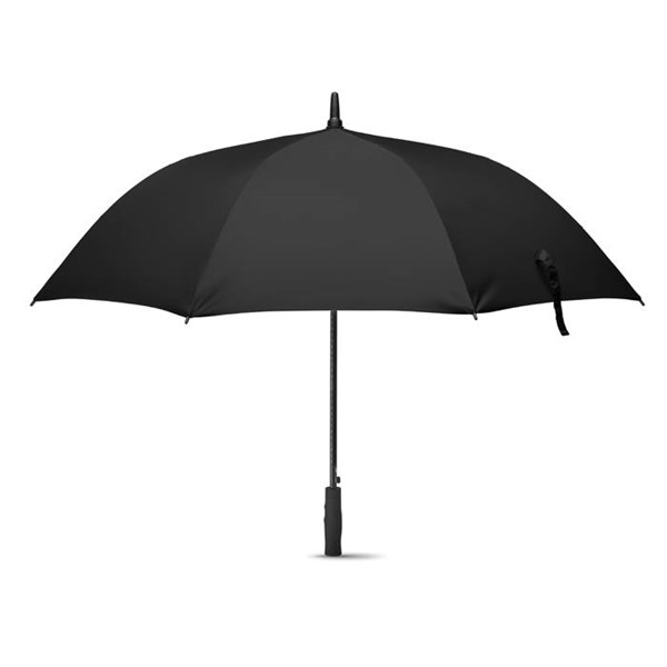 Obrázky: Manuálny vetruvzdorný čierny dáždnik, Obrázok 1
