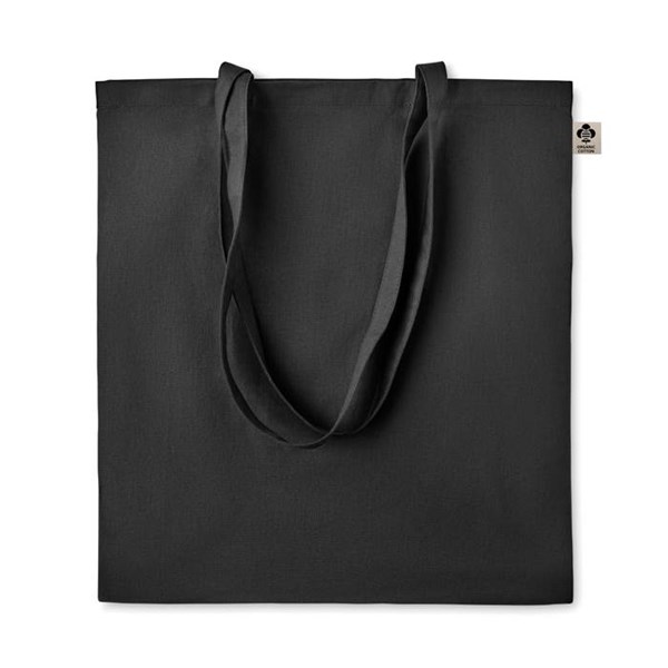 Obrázky: Nákupná taška z bio bavlny 140g, čierne, Obrázok 1