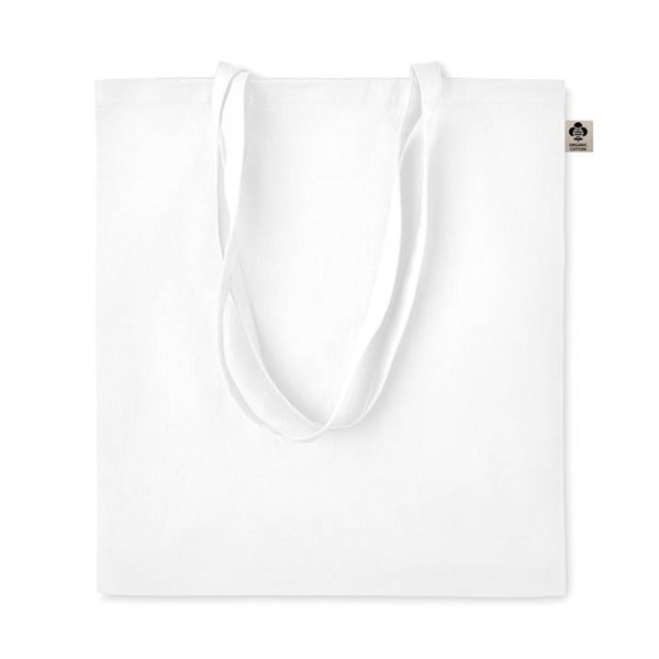 Obrázky: Nákupná taška z bio bavlny 140g, biela