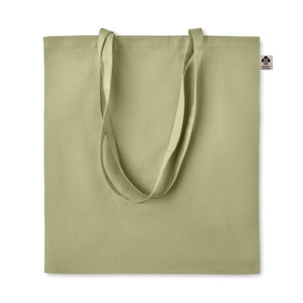 Obrázky: Nákupná taška z bio bavlny 140g, zelená, Obrázok 1
